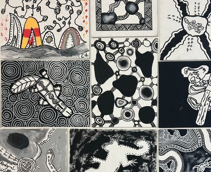 A photo of drawings completed during a 'Bro speak' session.